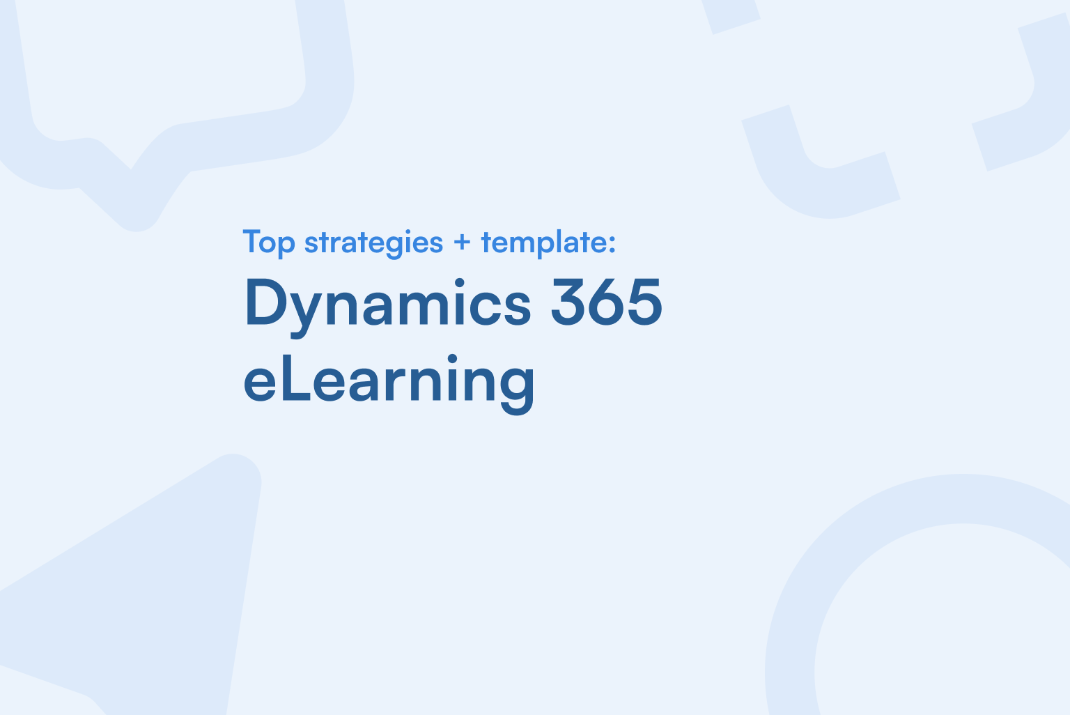 Dynamics 365 eLearning featured image